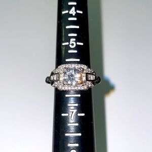 Size 6,7,8 available, marked 925. Heirloom style engagement or right hand ring.